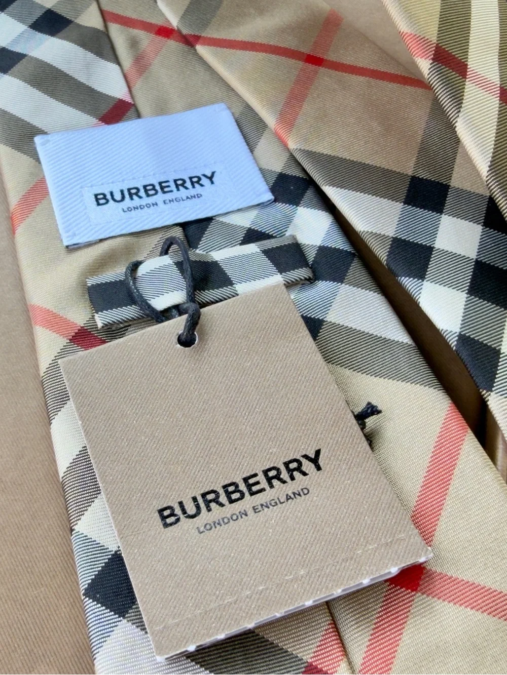 🔥TB SUMMER 26🔥🆕💯LIMITED EDIT BURBERRY HORSEFERRY PATCHWORK NVA CHECK ARTISAN TIE
